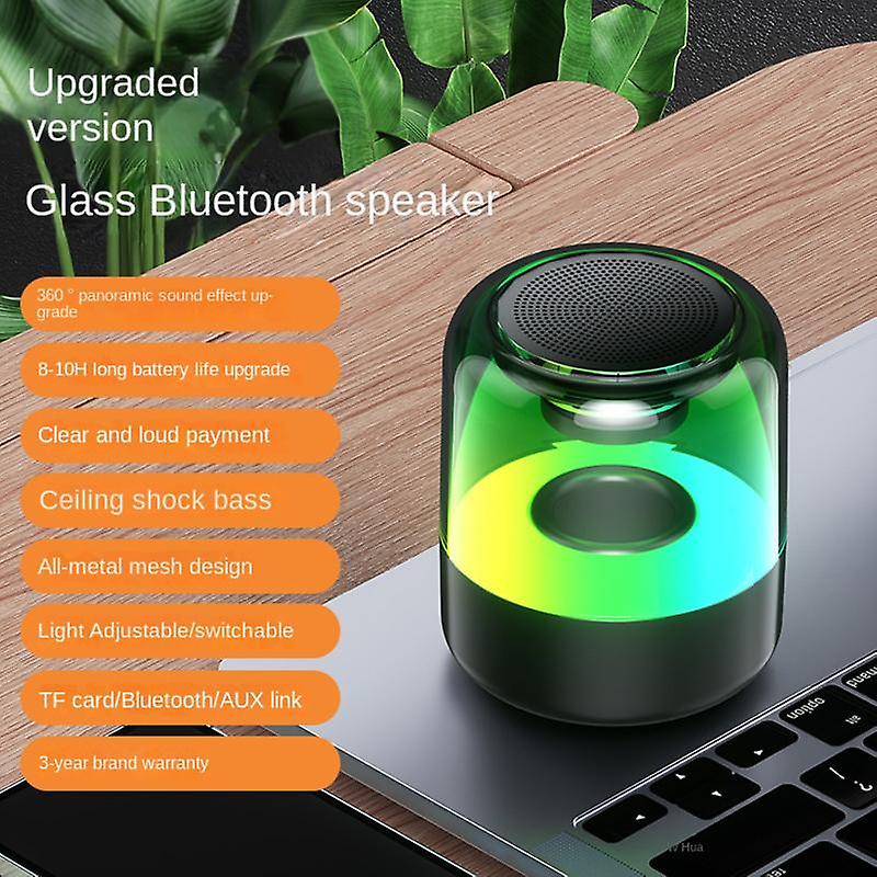 Rgb Bluetooth-compatible Speaker Tws Wireless Portable Audio Usb Aux Tf Mp3 Music Player Home