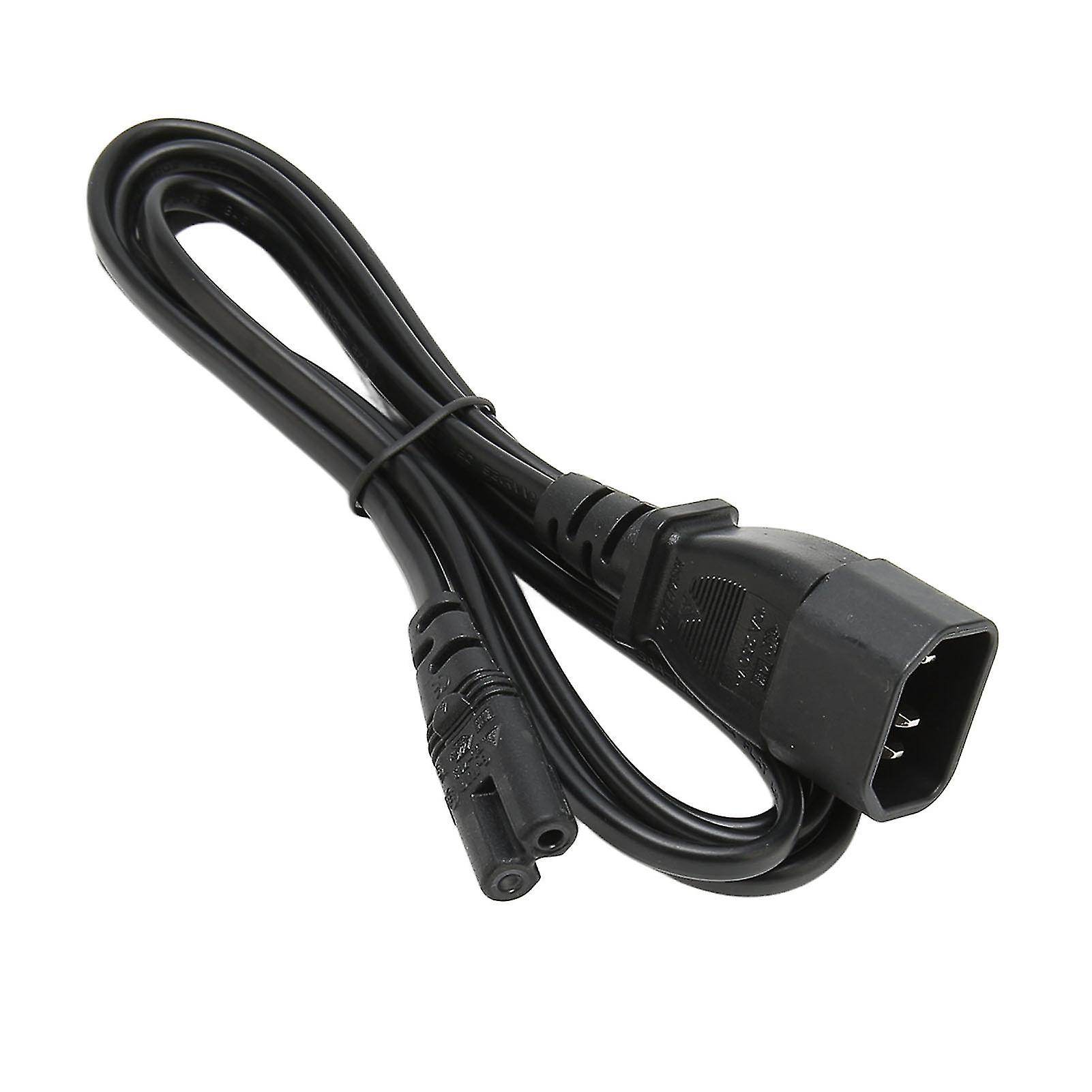 IEC320 C14 to C7 Cord Male to Female Power Adapter Cable for LCD Monitor Printer Digital Camera 6.6ft 