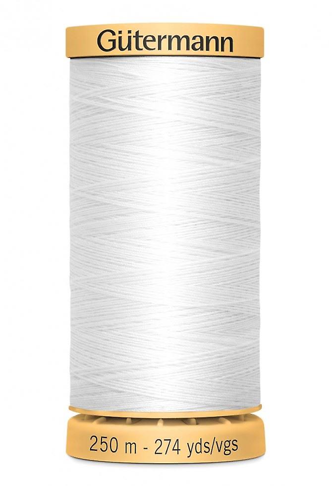 Gutermann Cotton Sewing Thread 250m  White 5709 - each