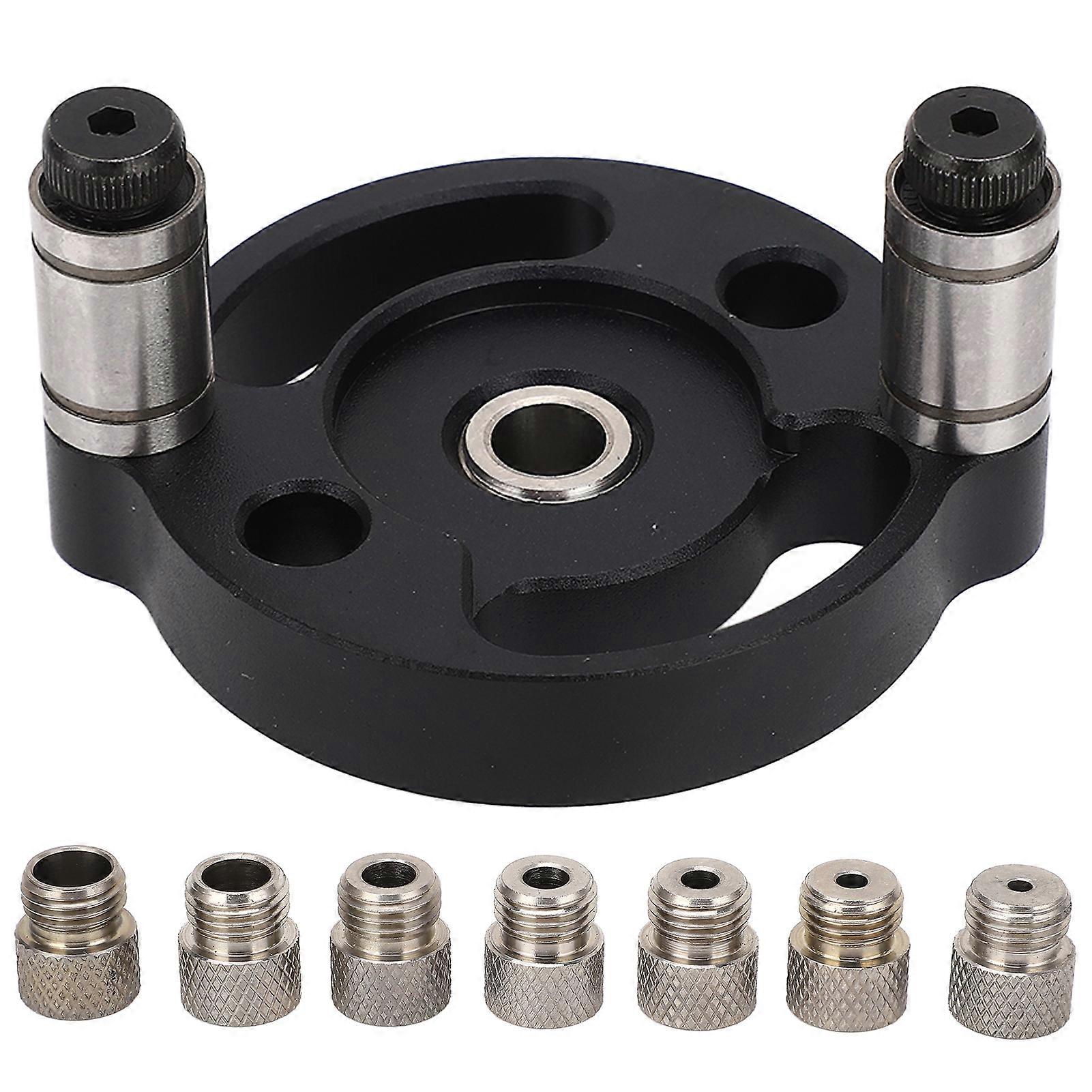 MechKit Self Centering Doweling Drill Locator Self Centering Doweling Jig, Single Hole Position Woodworking Doweling Drill Locator, Black, Ideal
