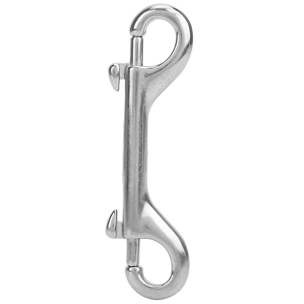 Marine Grade Stainless Steel Double Ended Snap Hooks, Anti-Rust Corrosion Resistant Spring Loaded Secure Closure, Easy Open Thumb Lever For Farm,