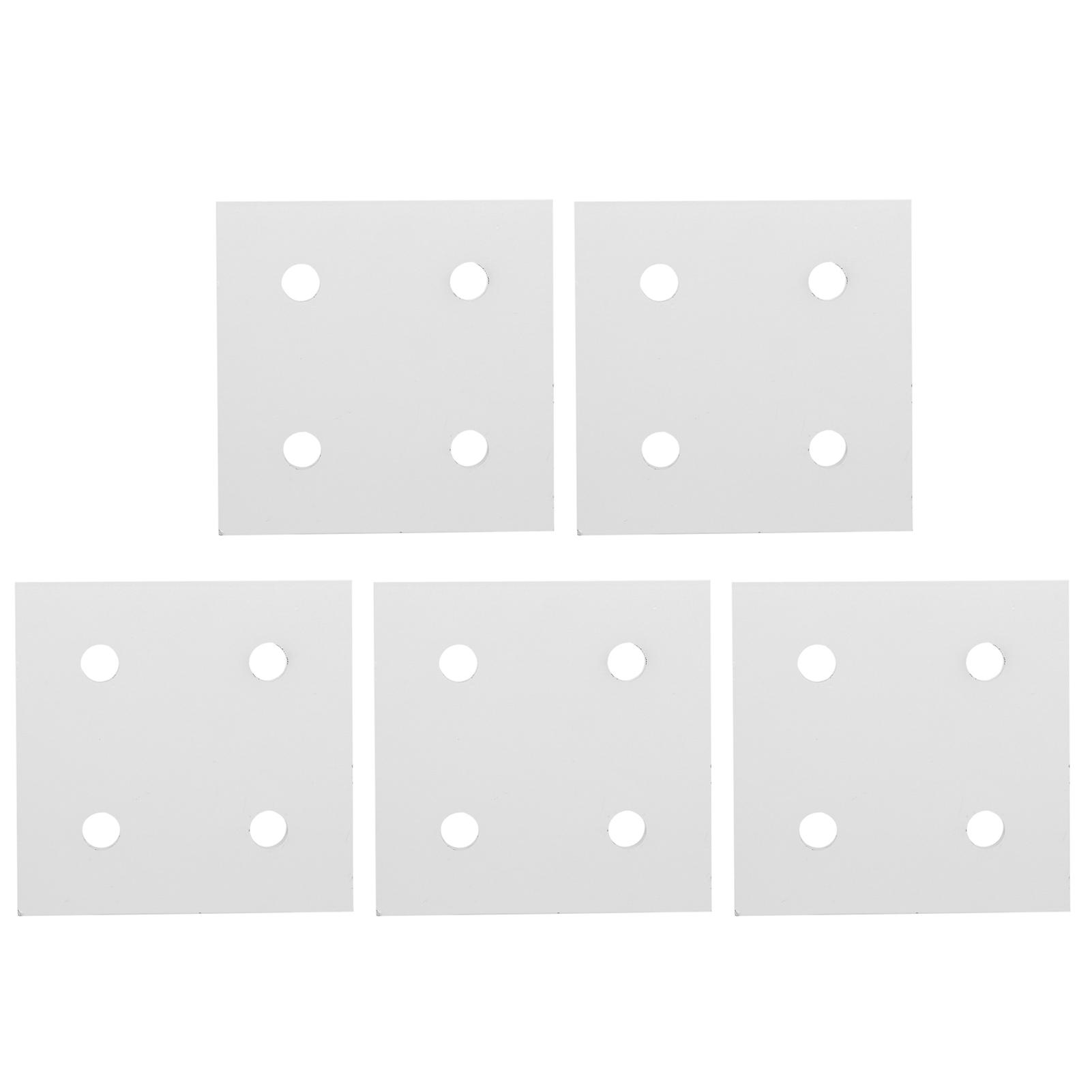 5Pcs 4‑Hole Vertical Connecting Plate for Aluminium Extrusion Profile Joining Board8080