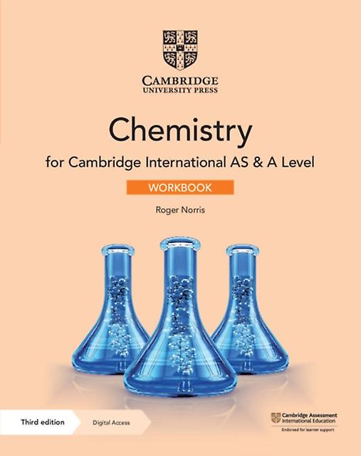 Cambridge International As A Level Chemistry Workbook With Digital Access 2 Yea by Mike Wooster Paperback Book