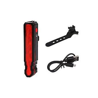 Laser Bike Light Front Rear Safety Warning Bicycle Light Usb Rechargeable Bike Tail Rear Light Waterproof Cycling Lamp