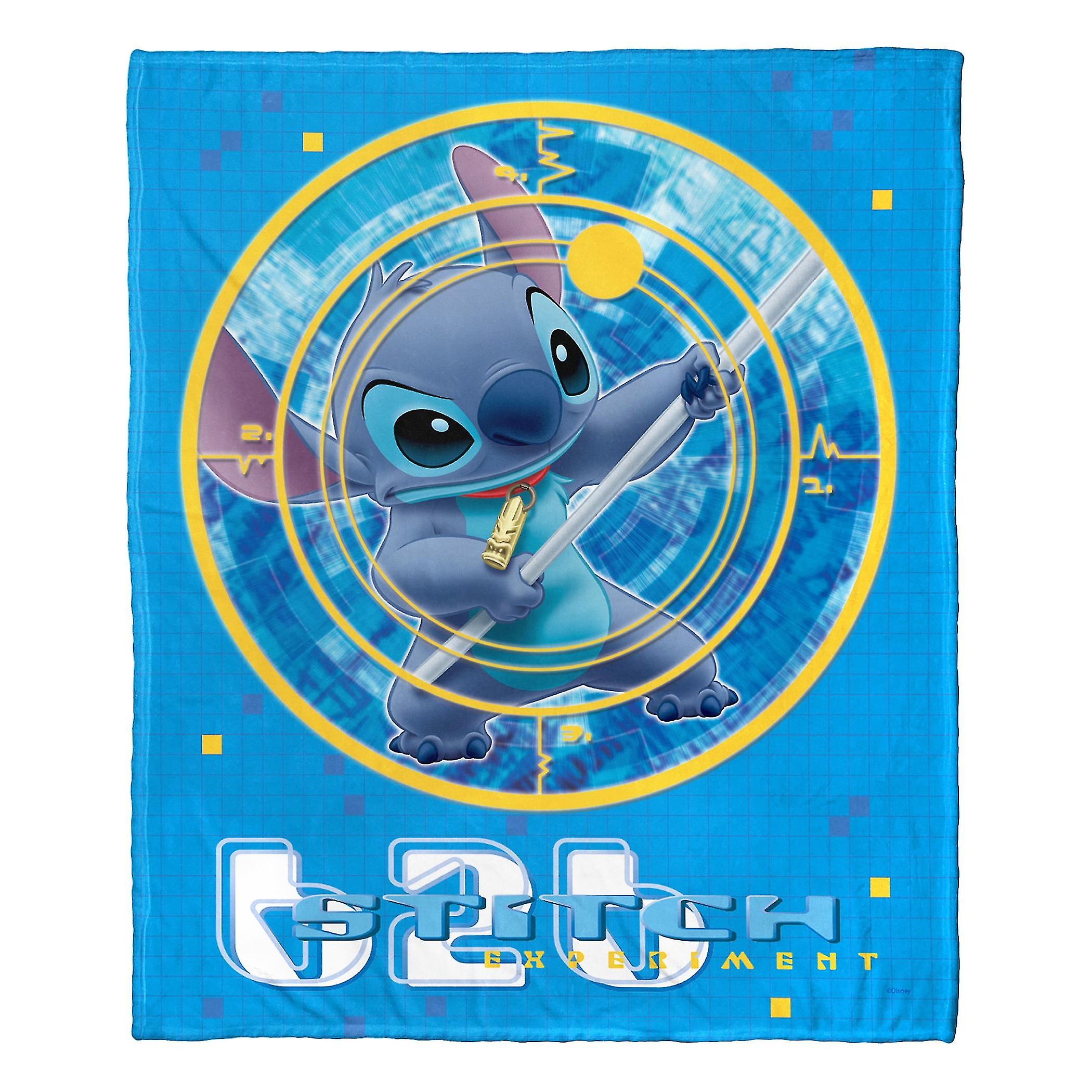 Lilo & Stitch, Stitch Experiment Aggretsuko Comics Silk Touch Throw Blanket, -yhju516