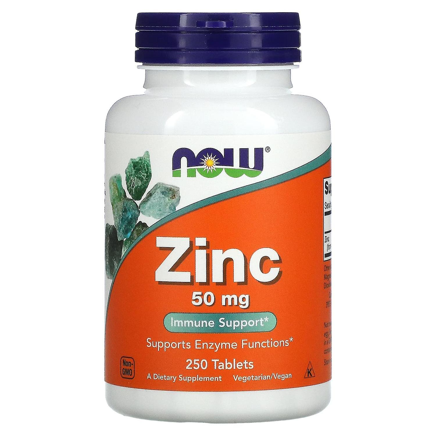 NOW Foods, Zinc, 50 mg, 250 Tablets