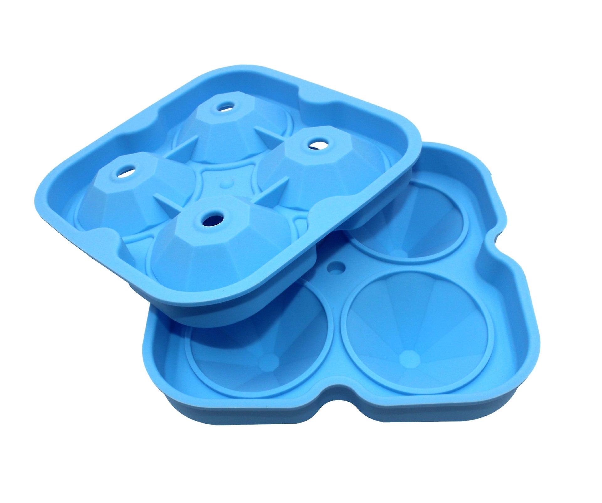 Ice Cube Trays Moids Frozen Storage Containers For Chocolate Cold Drinks 4-hole Diamond Silicone