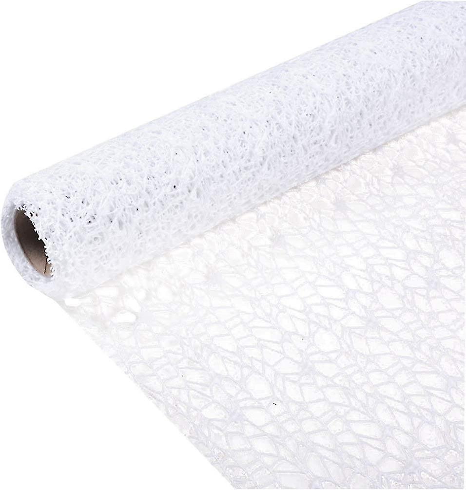 Healily Decorative Mesh Roll Metal Color Decorative Polyester Mesh Ribbon Mesh Gauze Suitable for DI