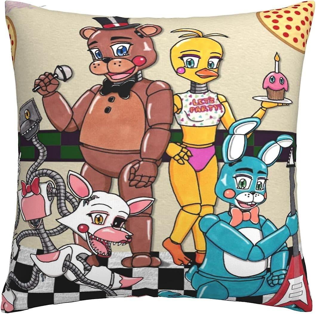 Myk pute dekker putevar, fem netter på Freddy'S dekorative store firkantede vaskbare kaste putevar for stue, sofa, soverom, hjem bil-cp6