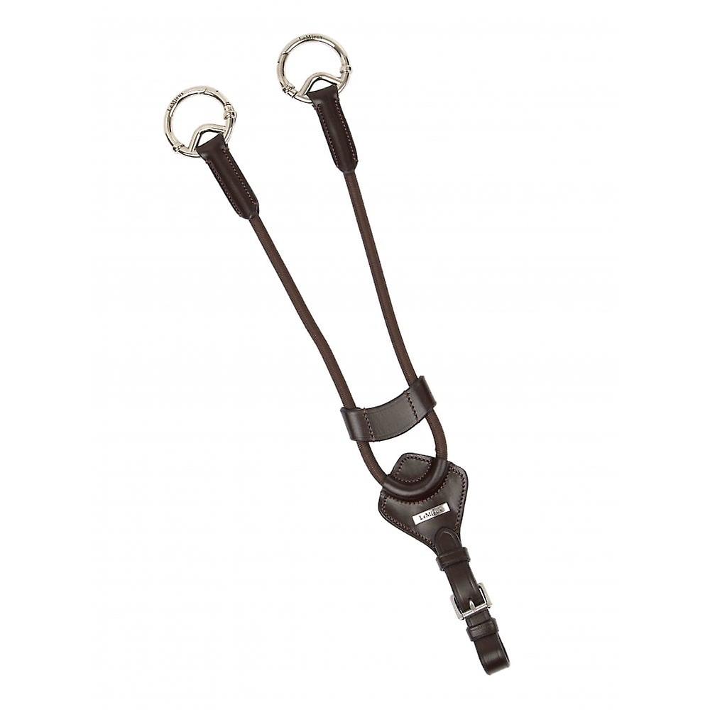 LeMieux Lemieux Elasticated Martingale Attachment - Brown/silver