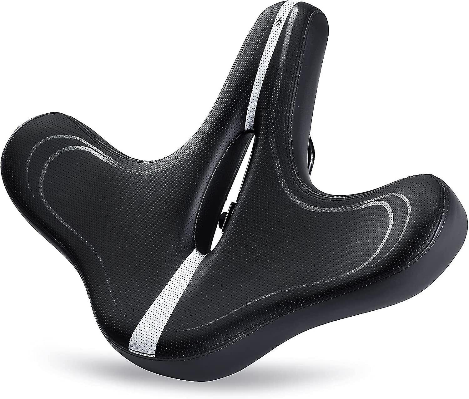 Comfortable saddle, soft and comfortable gel saddle, memory foam bicycle saddle, breathable, waterpr
