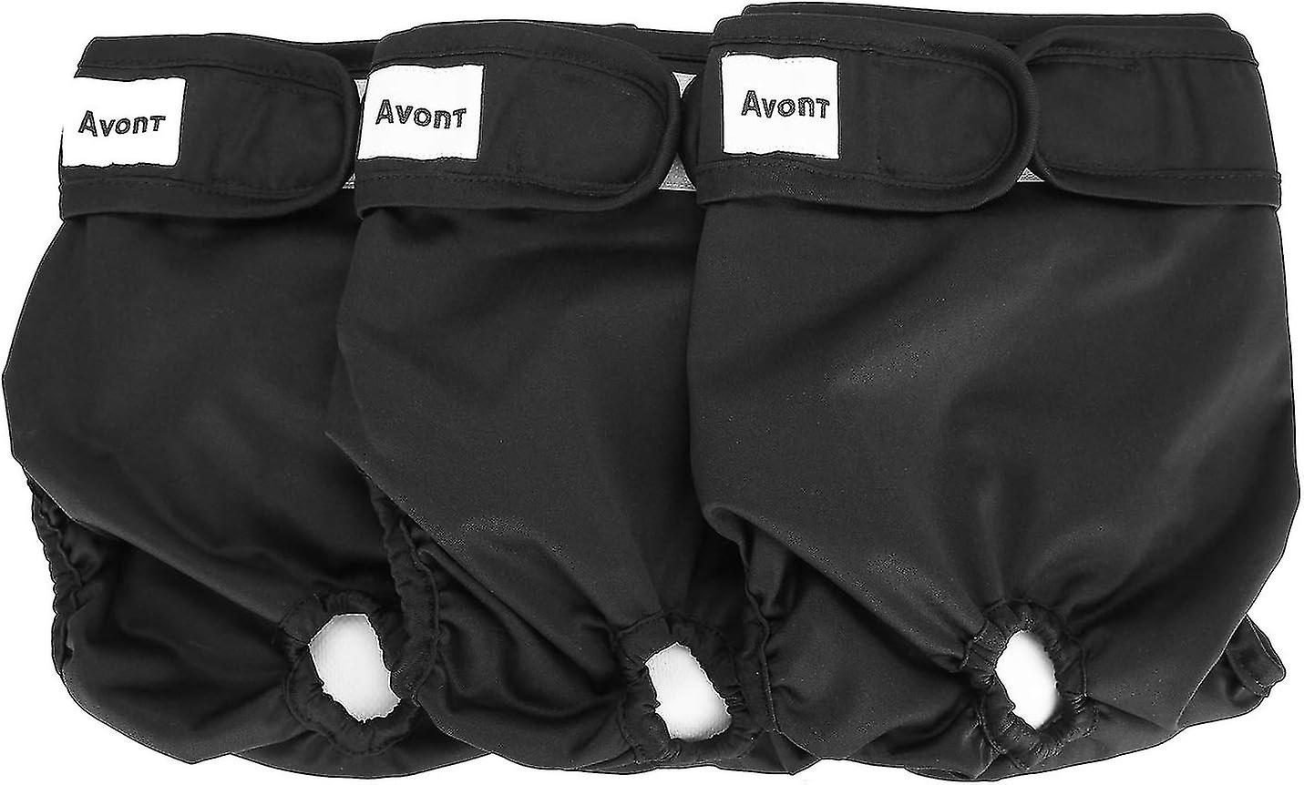 3 Pack Reusable Dog DiapersHighly Absorbent, Washable and Eco-Friendly Sanitary Wraps Panties for F Gift for men/women