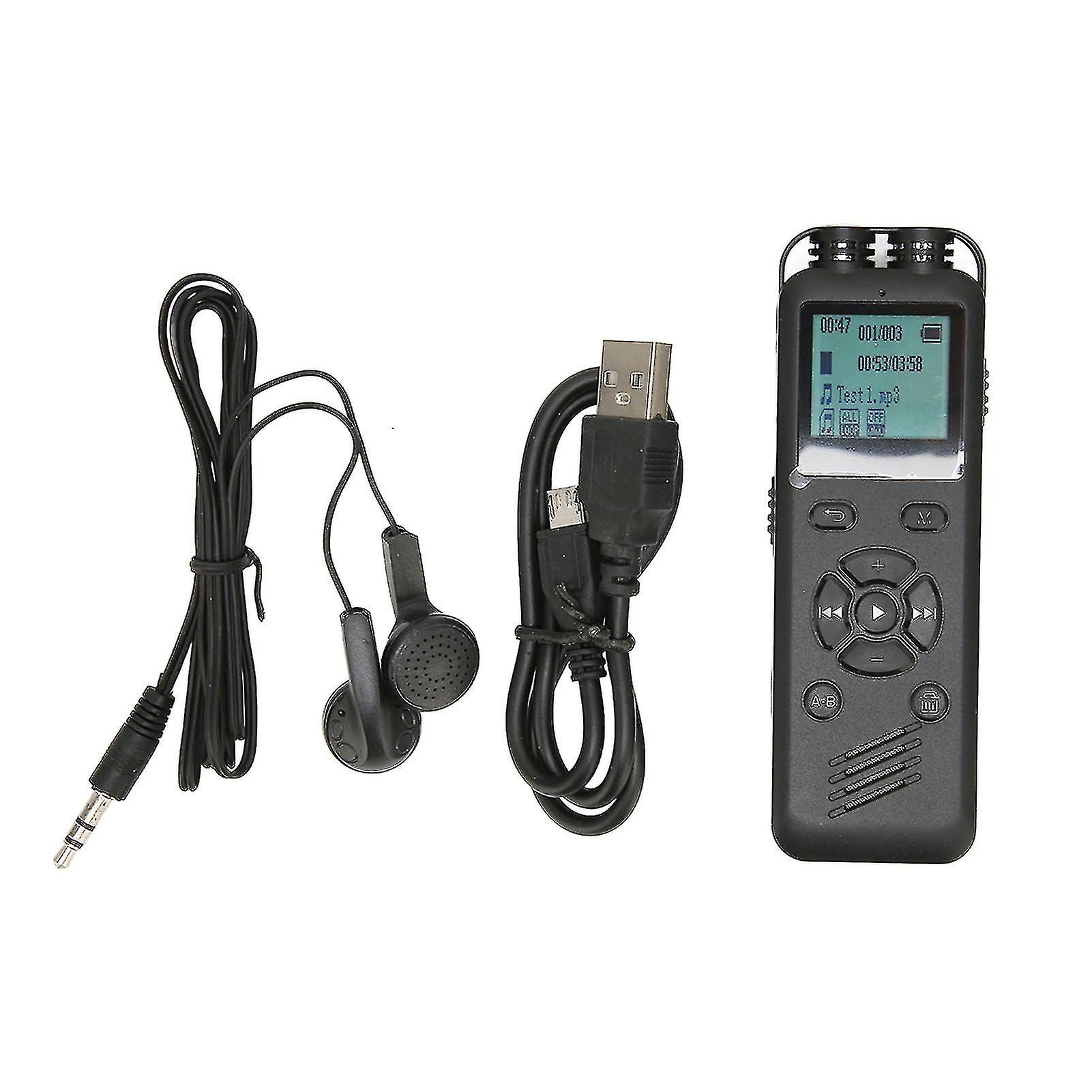 8GB Digital Sound Recorder with Noise Reduction for Meetings, Lectures, and Interviews