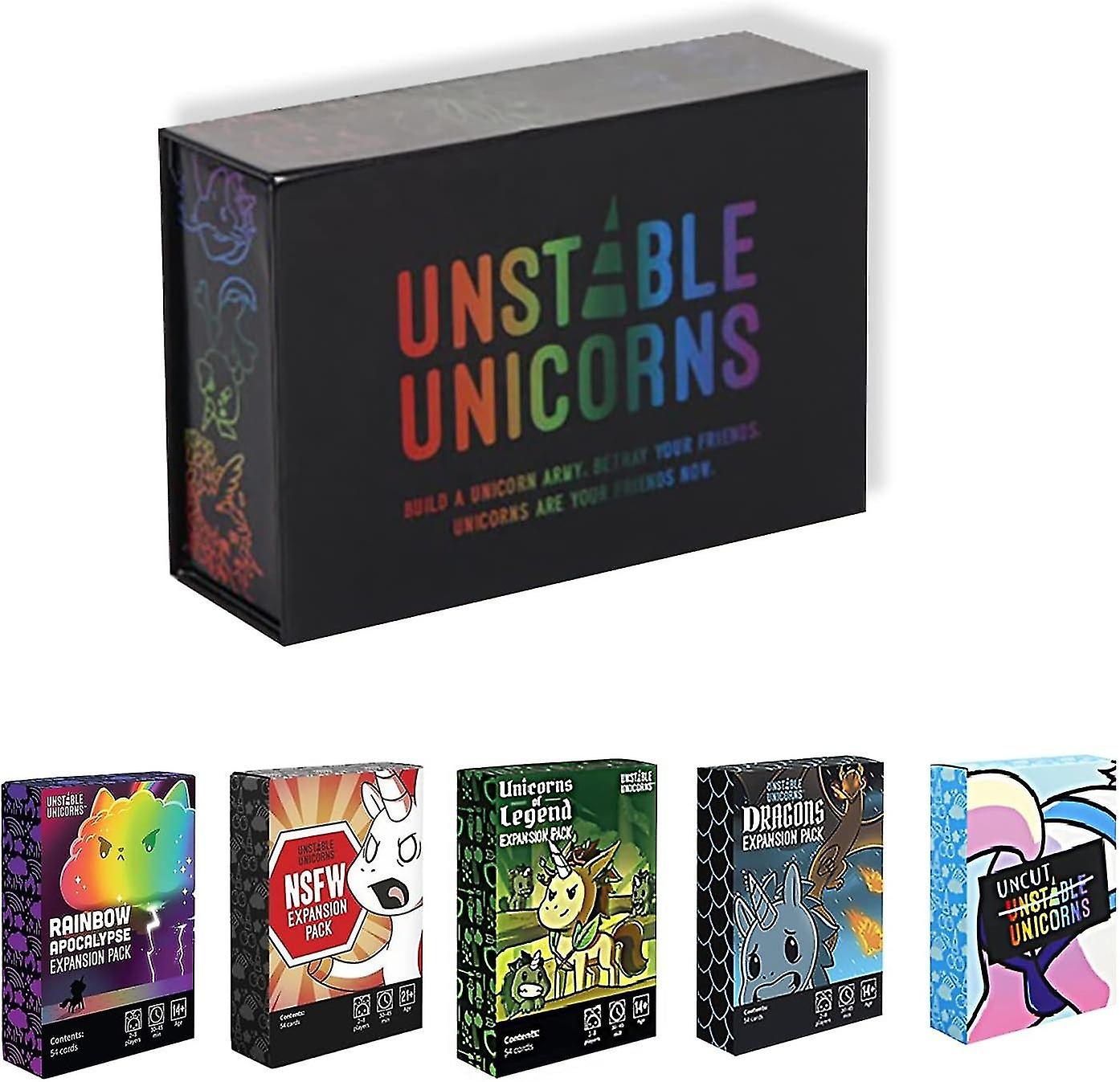 3pcs Unstable Unicorn Solitaire Game Set