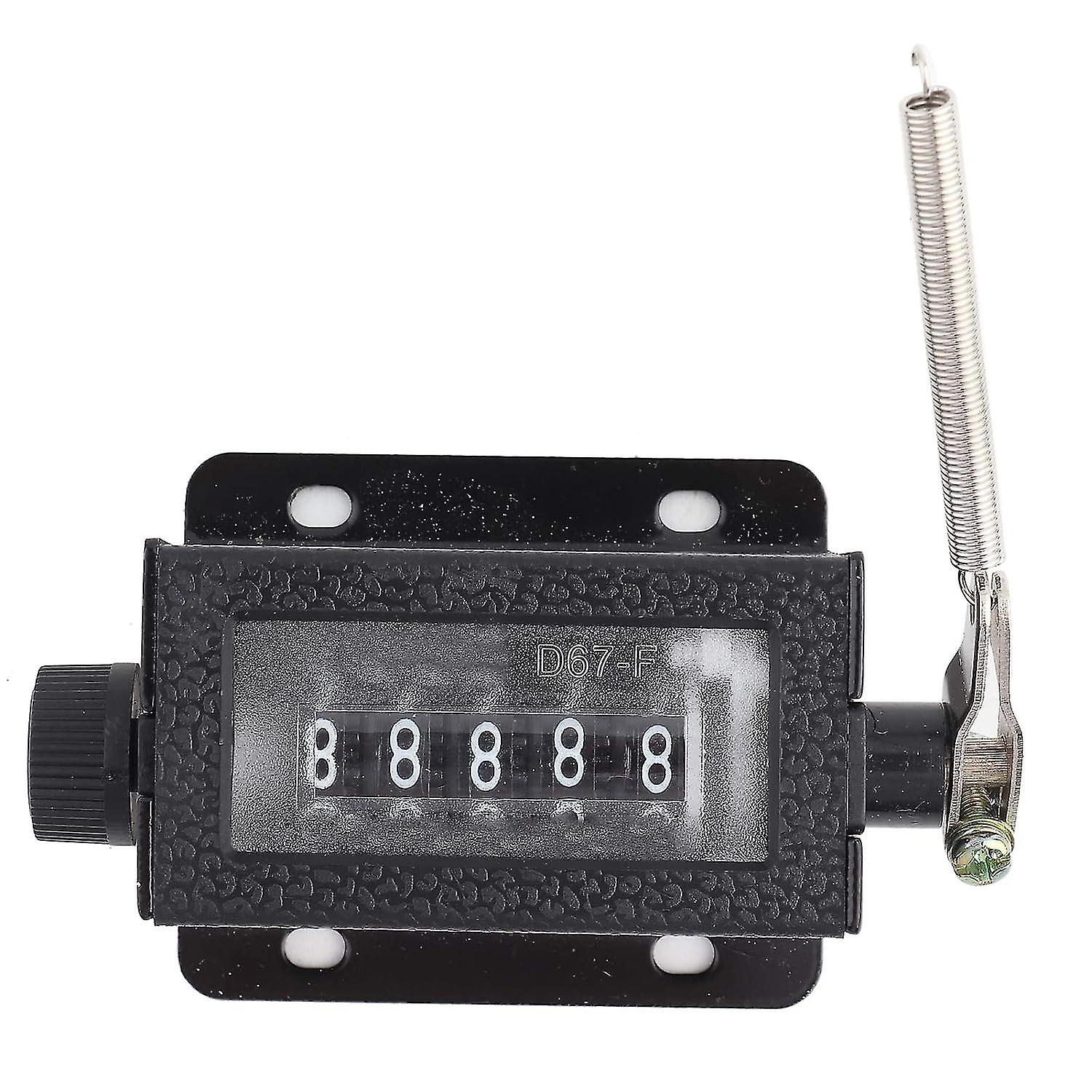 Mini Mechanical Manual Tally Counter,d67-f 5 Digits Digits Mechanical Reset Resettable Tally Manual 