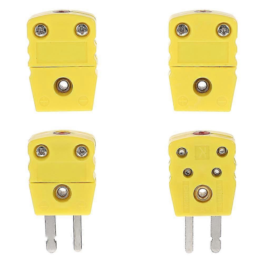 4 Pcs Cable Adapter Plastic Thermocouple Connector Plastic K Type Plug Thermocouple Wire Connector Plastic Thermocouple Adapter