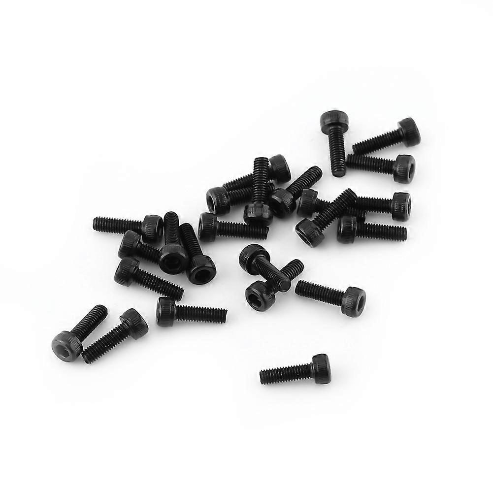 M3 Black Hex Socket Cap Head Screw Bolt Set (M3*10mm,Fully Threaded,24pcs)