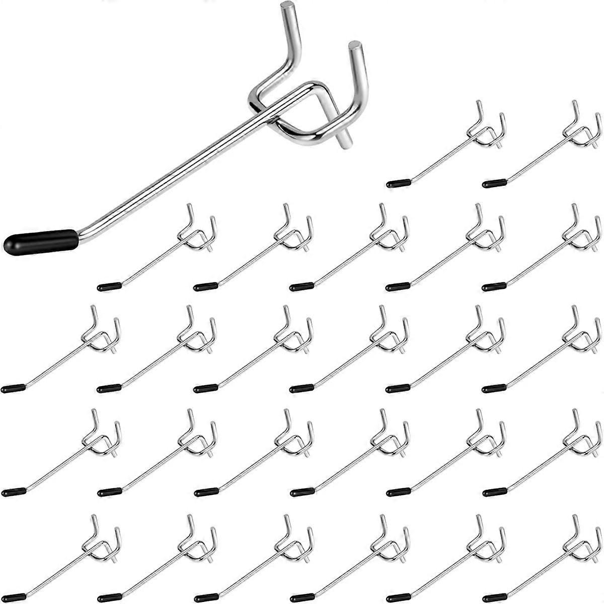 Pegboard Hooks 26 Pack 4 Inches, Peg Board Hooks for Hanging, Fit 1/4inch Peg Board Organizer Acces