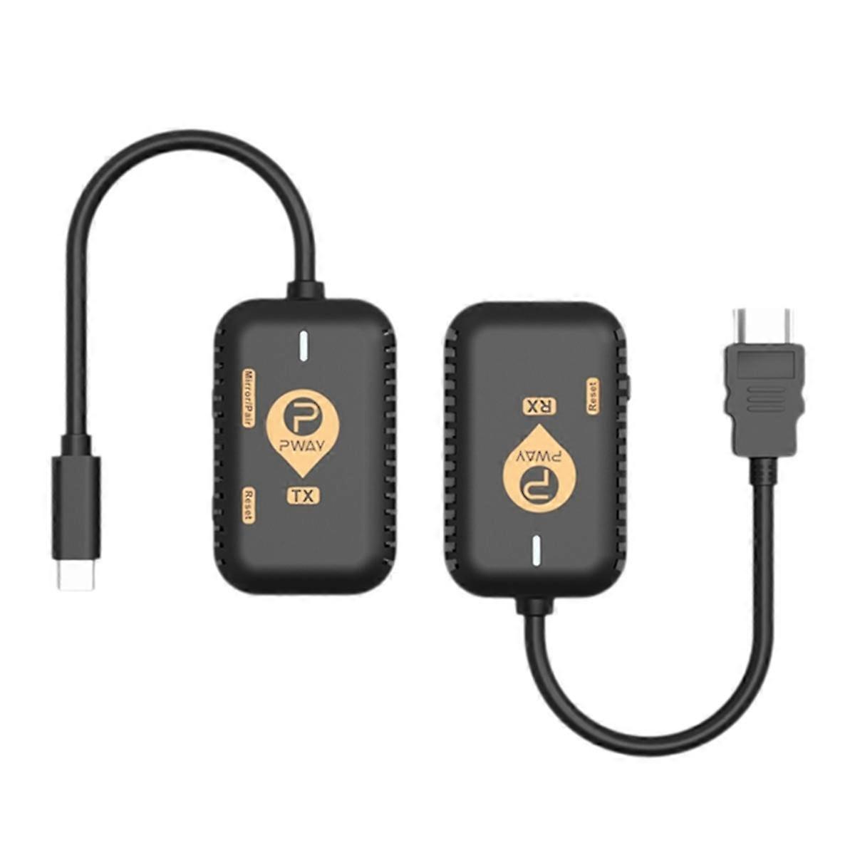 -Compatible Wireless Transmitter Receiver Extender Kit 1080P@60HZ 30M Wireless Display for TV Streaming Projector