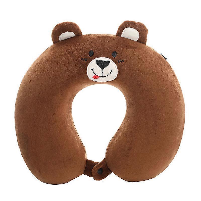 Soft Comfortable Travel Pillow Cartoon Animal U-shaped Neck Pillow