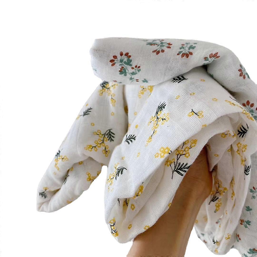 Bamboo Fiber Double-layer Gauze Towel Summer Class A Non-fluorescent Baby Blanket Bath Towel