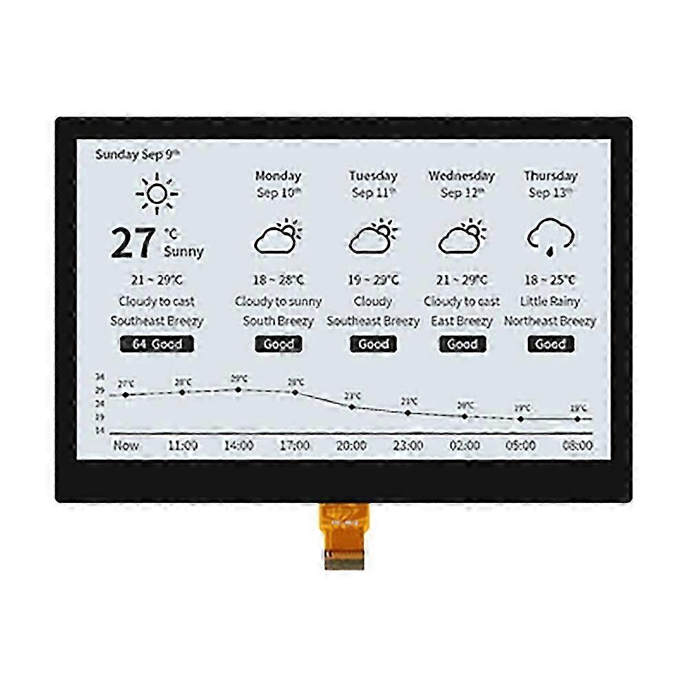 Electronic Ink Screen 7.5-Inch E-Paper Full-Fit Screen Global Refresh Black and White Two-Color E-Ink Ink Screen