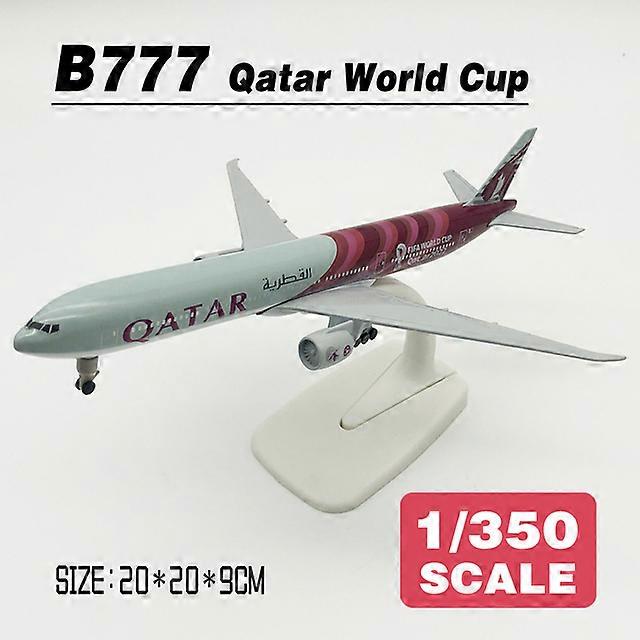דגם מטוס 20cm קנה מידה 1:350 קטאר איירווייז B777 מתכת Diecast מטוס צעצועי מטוס לילדים בנים ילדים איירבוס בואינג