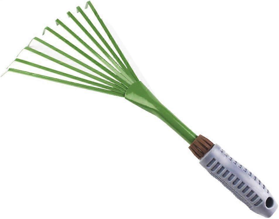 Hand Rake Garden Rake Small Garden Broom with Shaped Handle Rustproof Leaf Rake