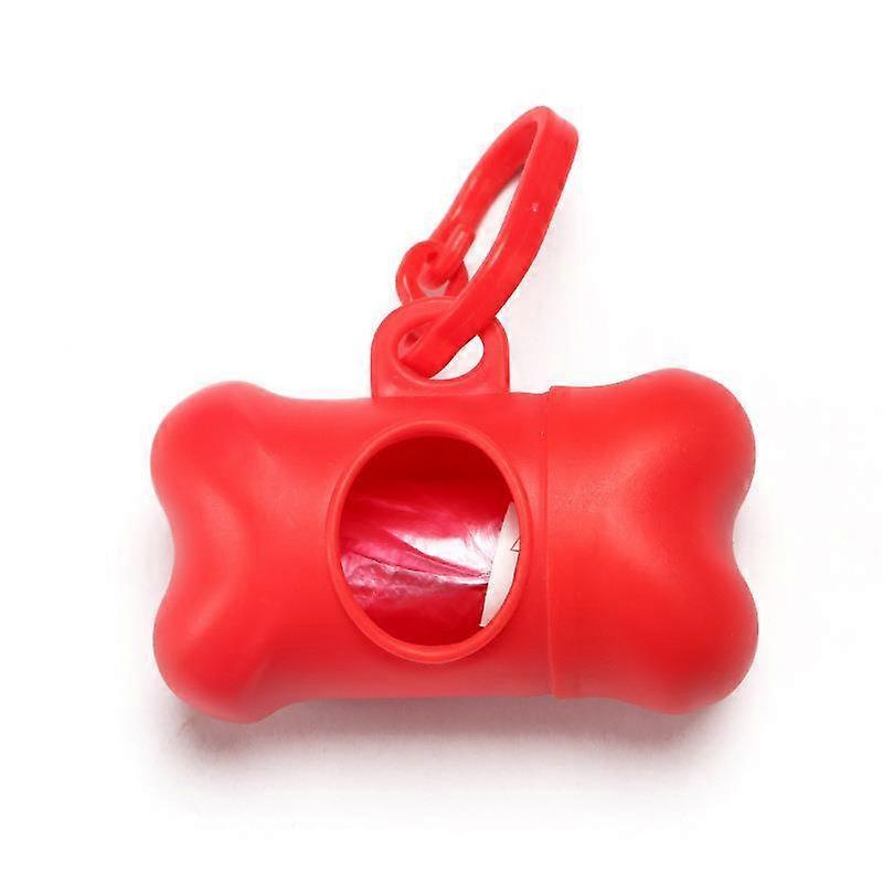 Portable Dispenser - Garbage Scoop And Bag 1 Red