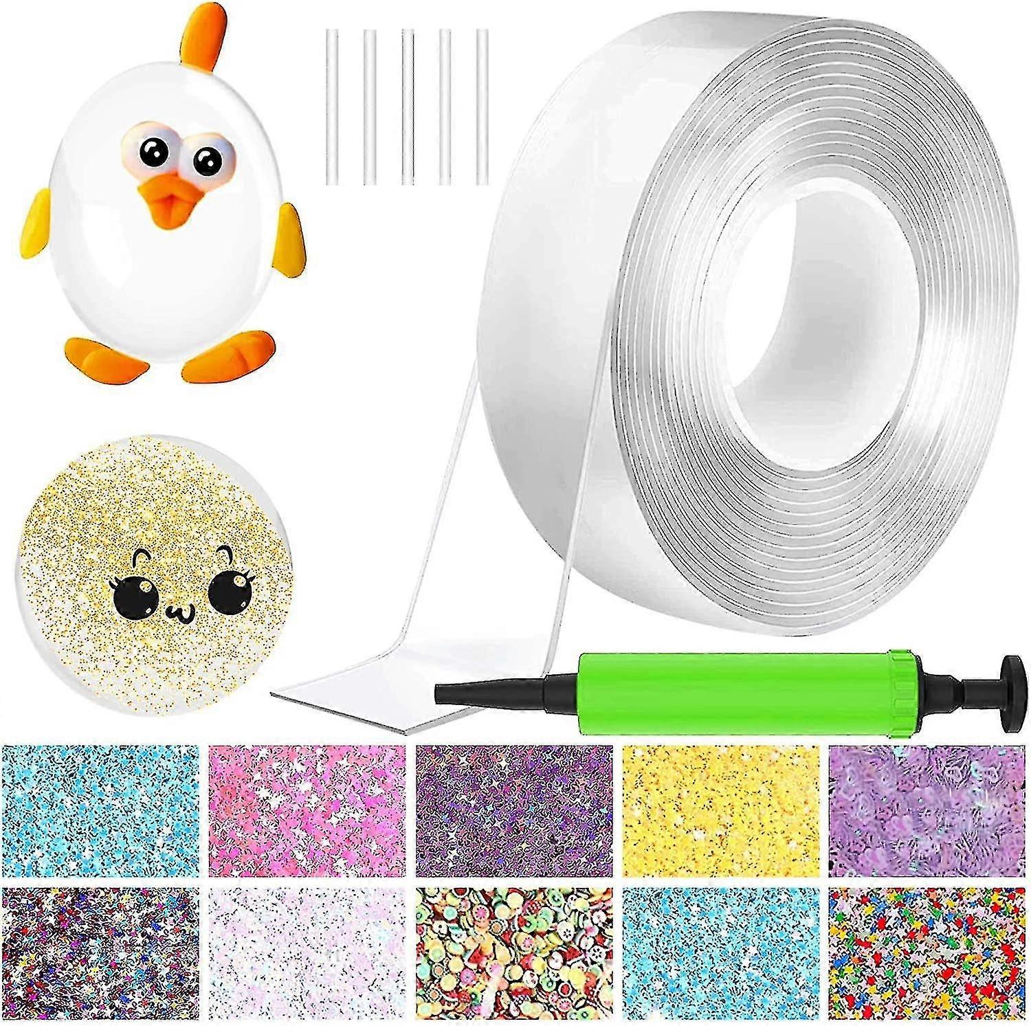 Upgrade Nano Tape Bubble Kit, Double Sided Tape Plastic Bubble,elastic Tape New-csn