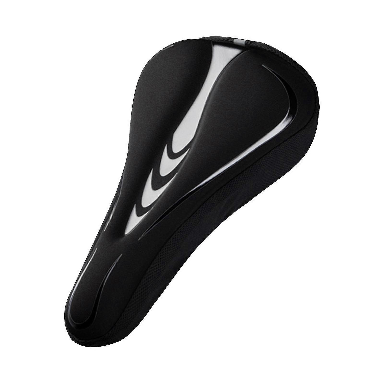 Bicycle Saddle With Reflective Strip Outdoor Cycling Memory Foam Back Support