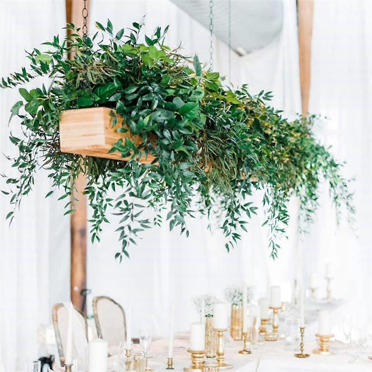 (16.8Ft) Artificial Willow Leaves Vines Twigs- Silk Hanging Willow Plant Greenery Garland String f