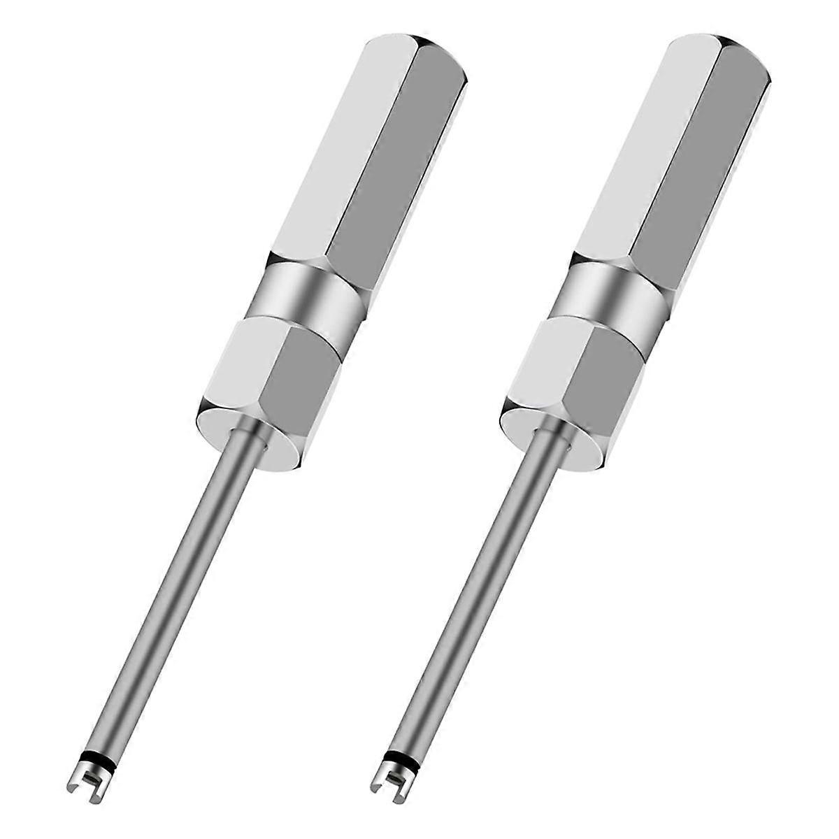 2pcs Valve Core Removal Tool Set, Screwdriver Valve Stem Core Remover, Tire Valve Tool for Schrader