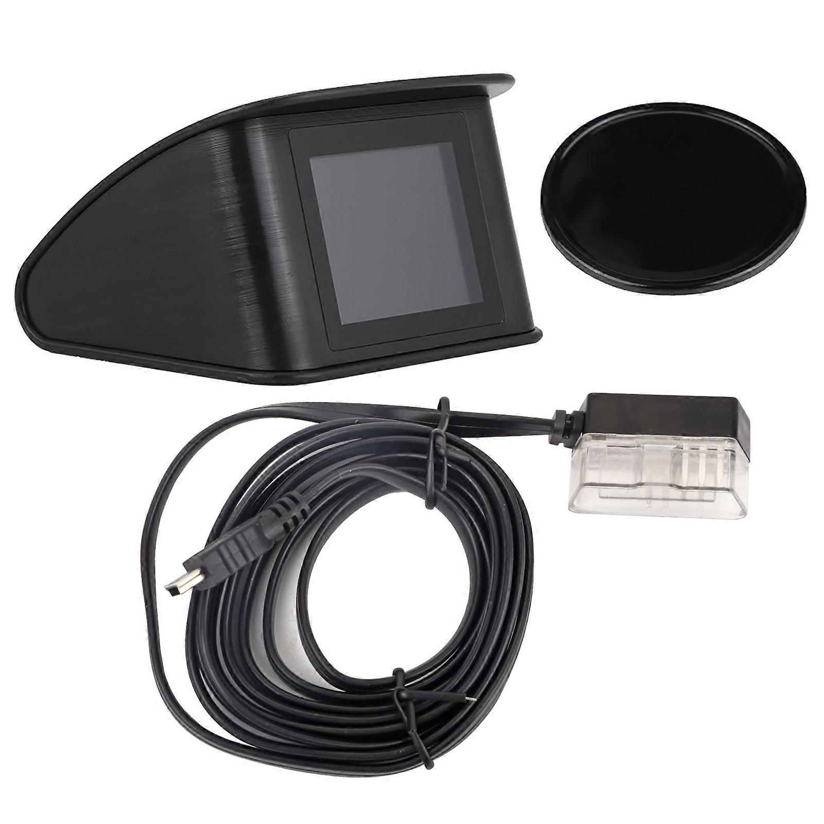 P10 Universal Car HUD Head Up Display OBD2 Speed Warning RPM Fuel Consumption Projector
