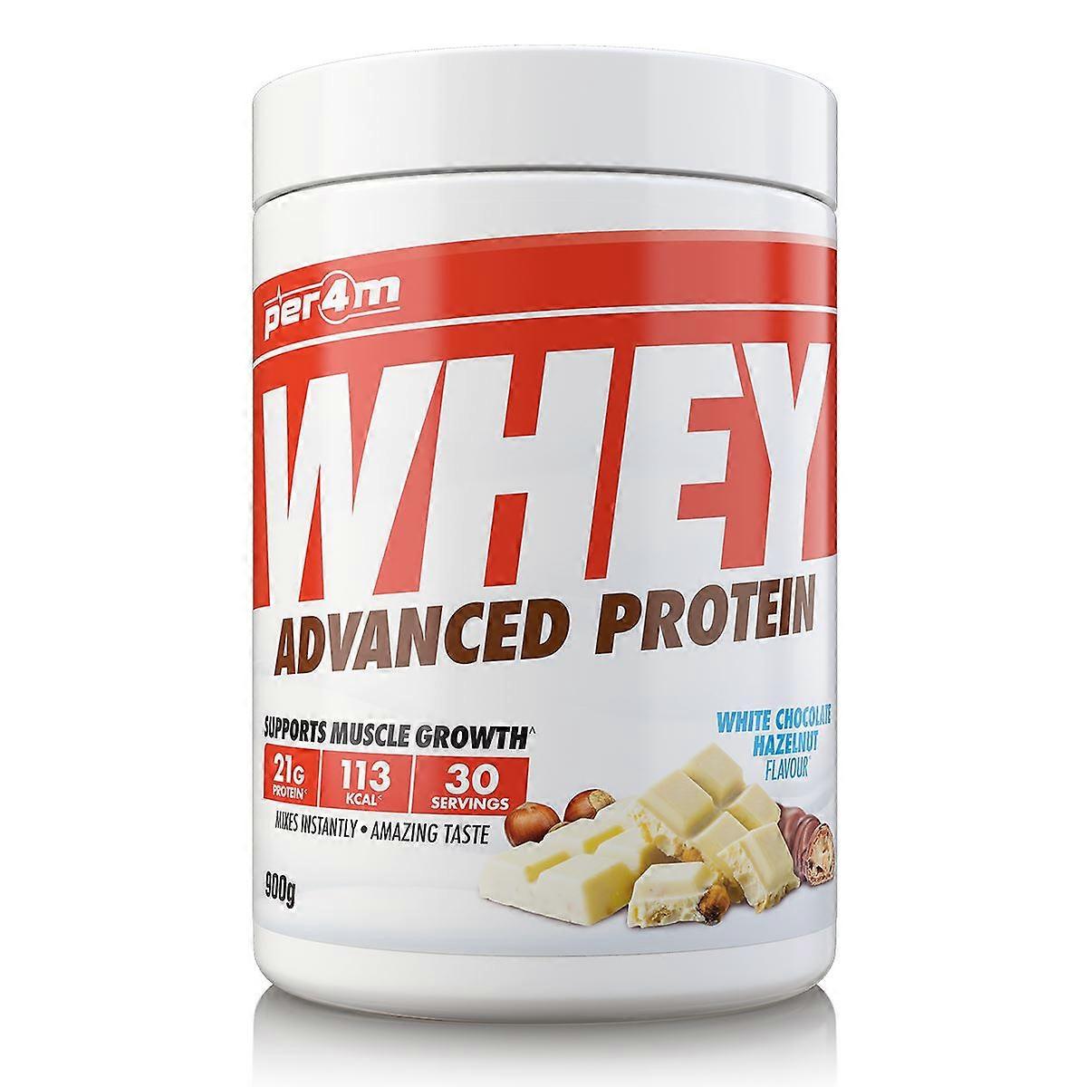 Per4m Advanced Whey Protein 900g White Chocolate Hazelnut