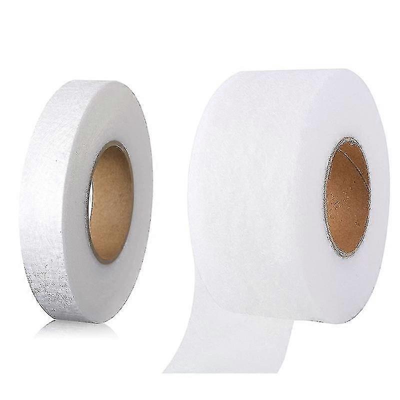2 Pack Iron On Tape No Sew Tape Roll Web Tape With Tape Measure For Garment Clothes