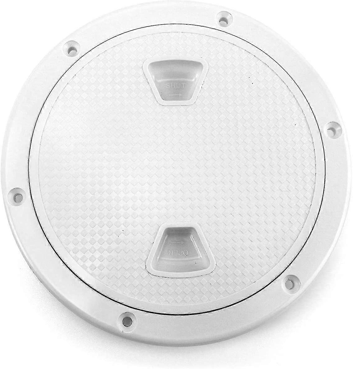5.24" Round Deck Plate Marine Anti-slip Inspection Hatch Removable Waterproof White