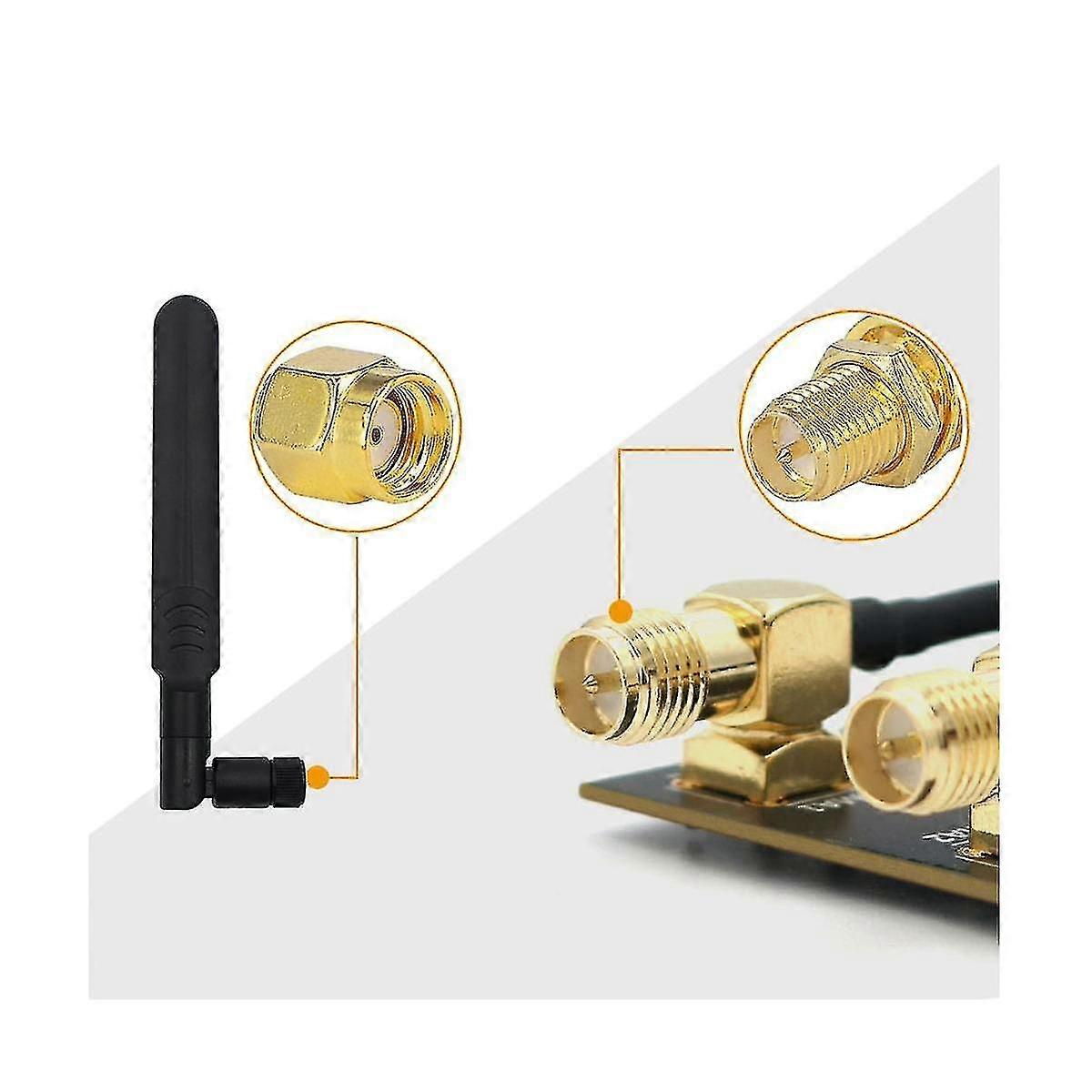 M.2(ngff) Key B Adapter With Slot And 2xantenna For 3g/4g/5g Module Supports 3042/3052 Type M.2 Key