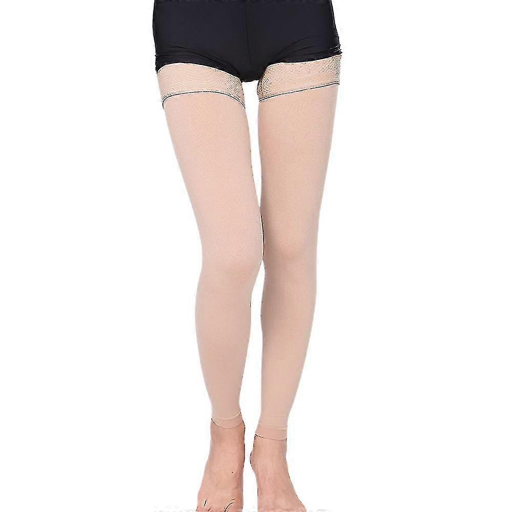 الطبية 23-32mmhg ضغط جوارب دعم الدوالي الفخذ الجوارب عالية للجنسين