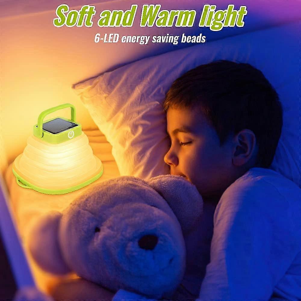 led solar powered camping light lantern,foldable,3 dimming modes