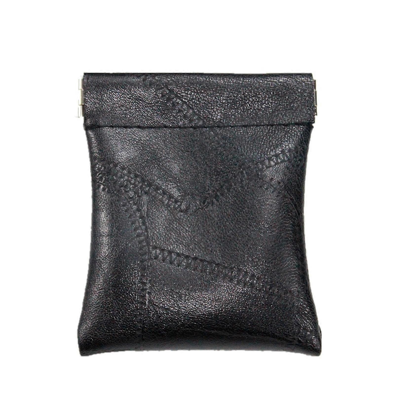 Card Holder Bag Multipurpose Self-closing Compact Patchwork Anti Scratch Earphone Wire Bag for Office KAESI