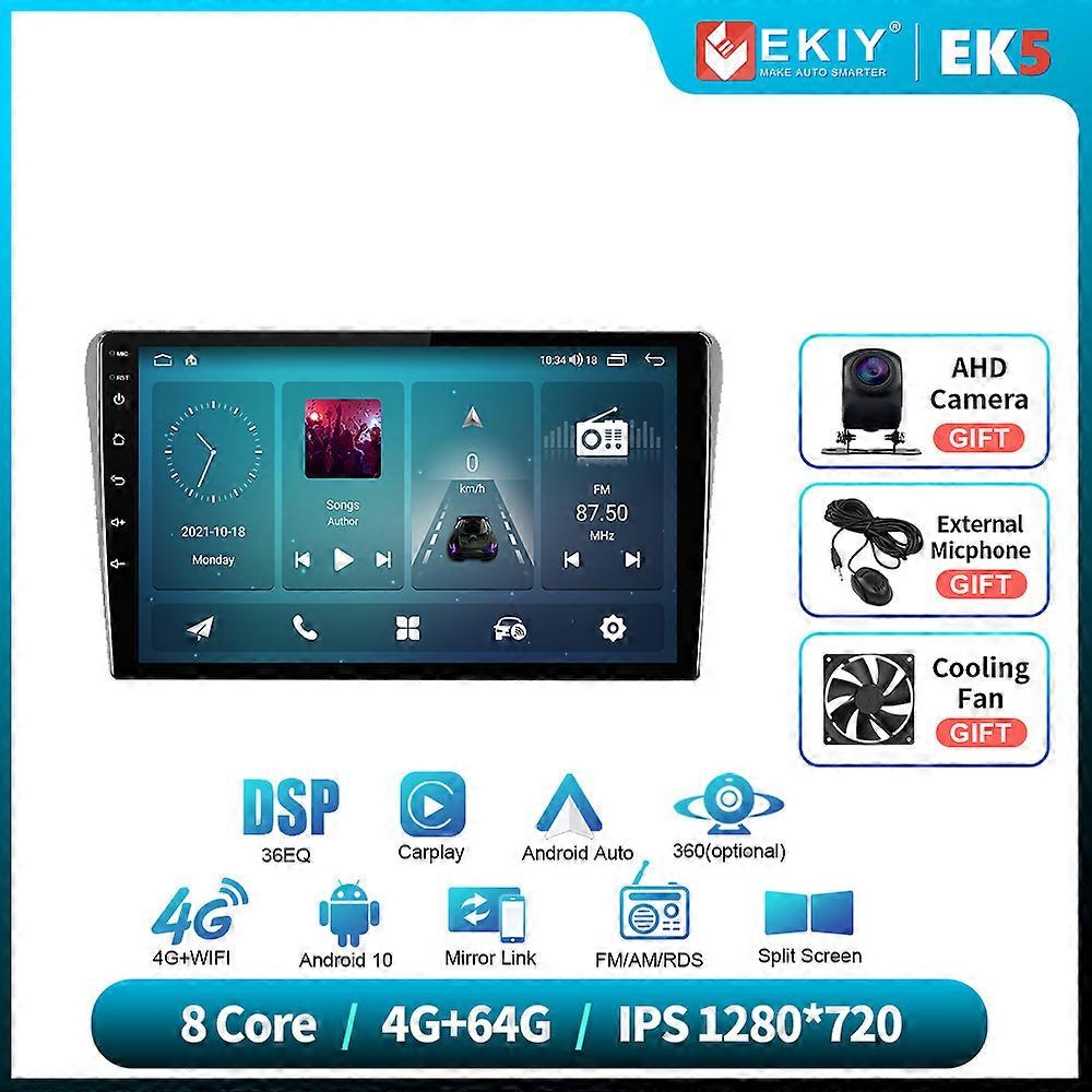 Android 10 Auto Car Stereo For Toyota Avensis T250 2 II 2003-2009 Bluetooth USB Carplay DSP GPS Navi Head Unit Speaker