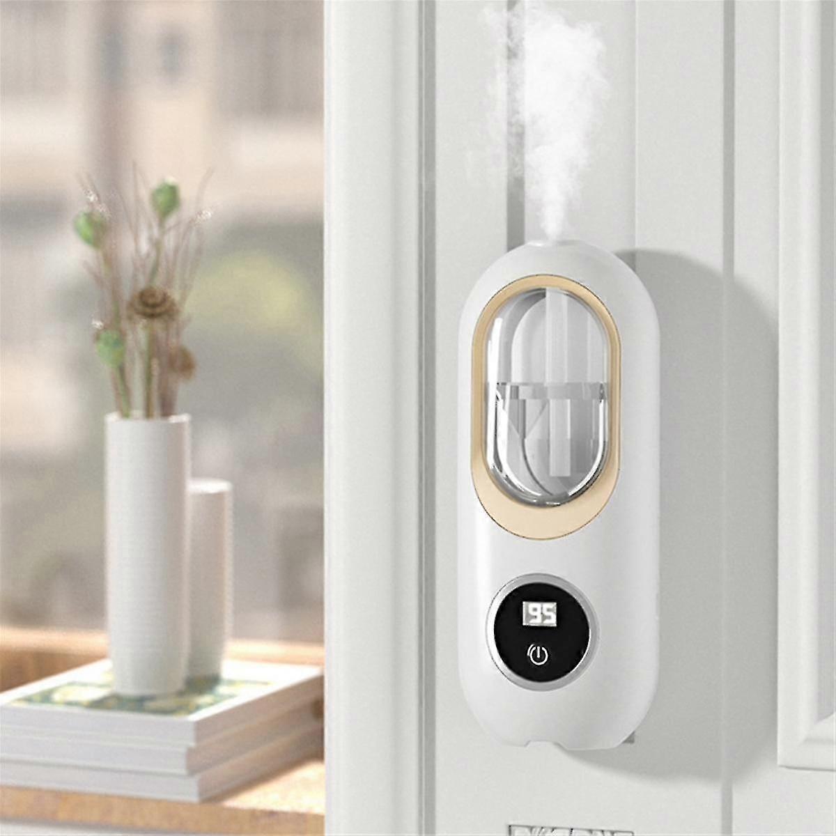 120ml Essential Oil Diffuser Wall Mounted Aromatherapy Digital Display With Night Light Air Purifie