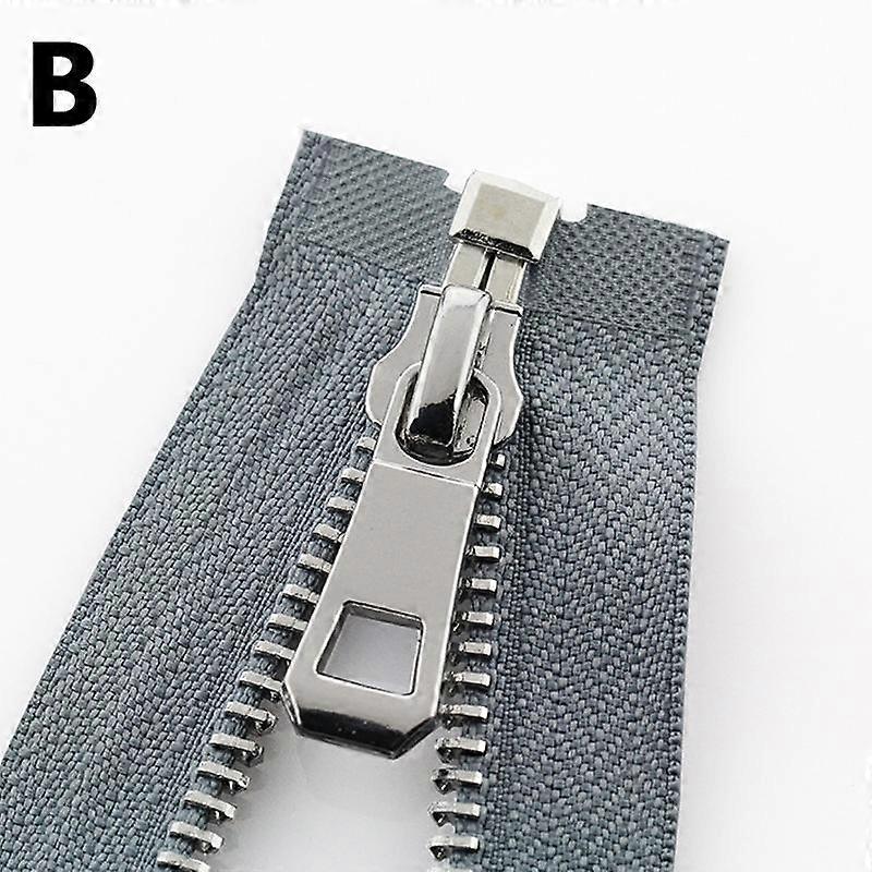 1PC Sewing Material Metal Zipper 55/65/75cm 5# Open-end Auto Lock Use For Clothes Platinum Plating