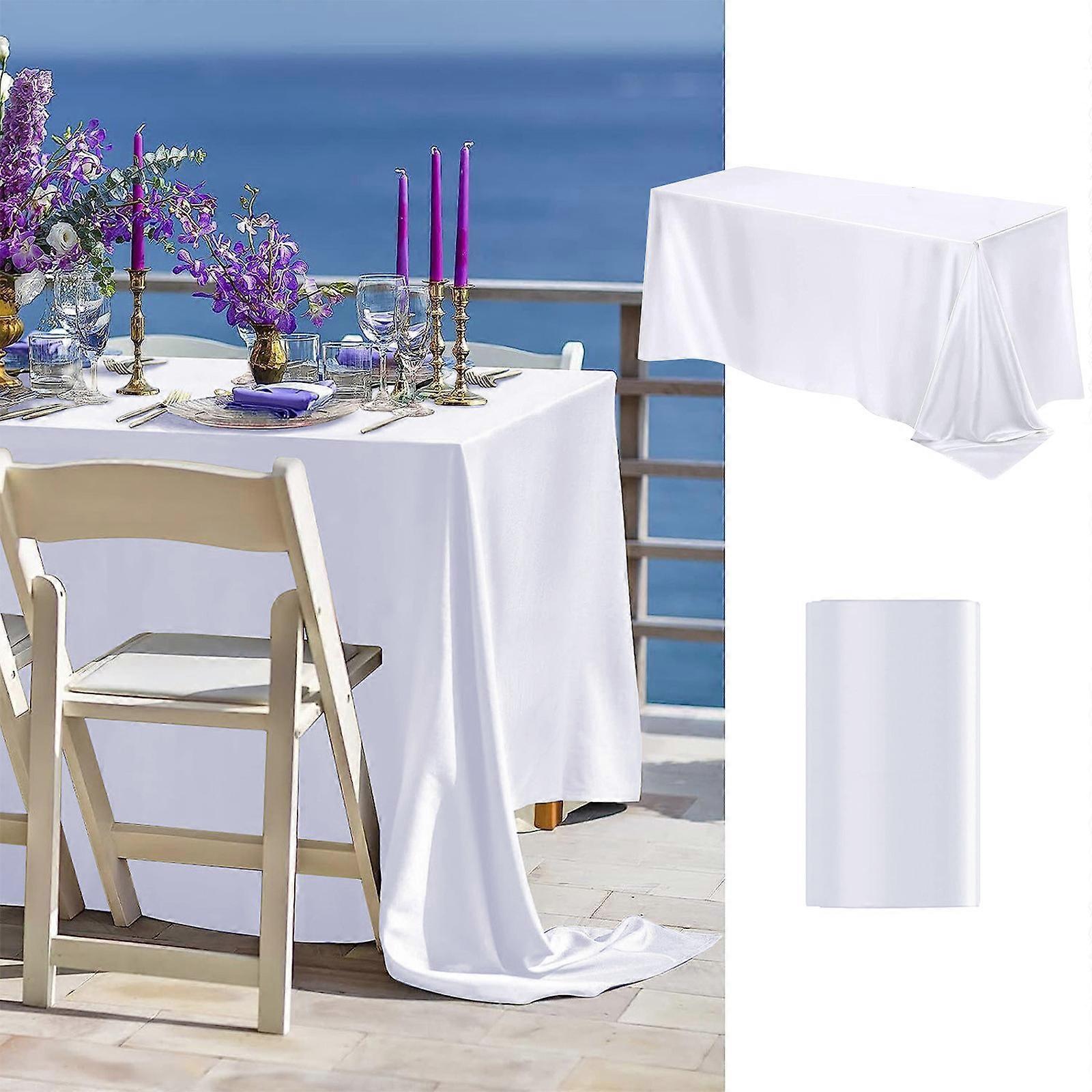 Tablecloths Can Be Cut Solid Color Glossy Satin Cloth Tablecloth For High-end Hotel Banquet Wedding