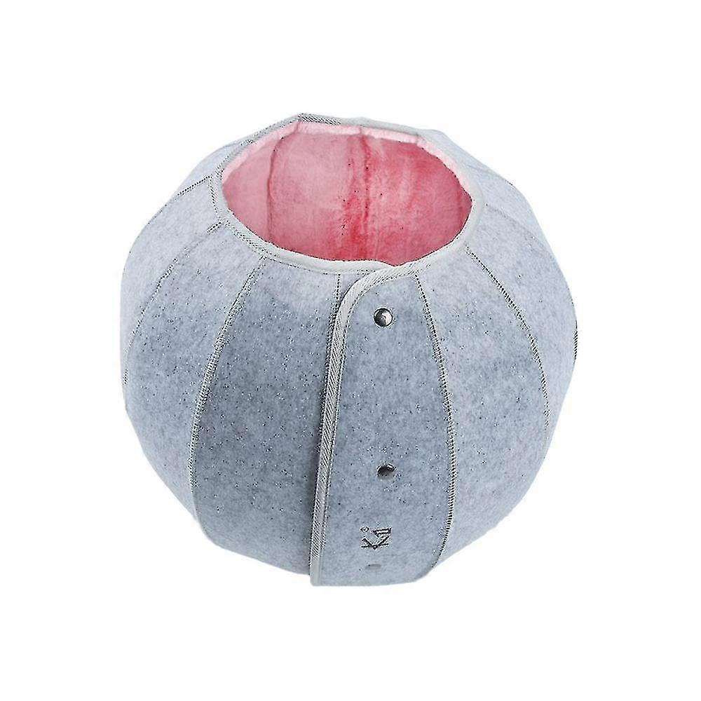 Cat Toy Cat Tunnel Indoor Cat Interactive Cat Bed Cave Foldable Cat Tunnel(pink)