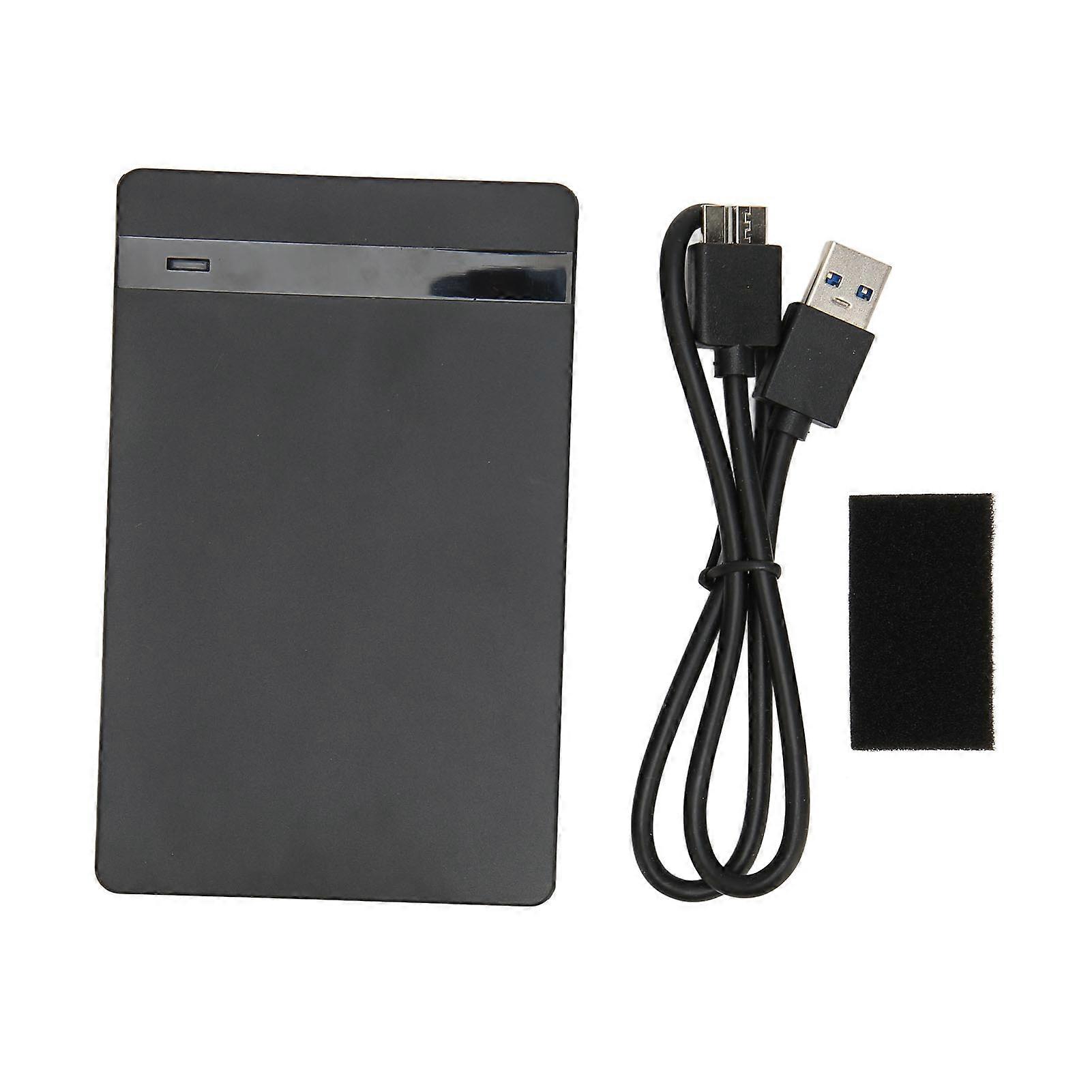 USB3.0 to SATA HDD Enclosure 1TB Supported Auto Sleep USB Power Plug and Play Hard Disk Case for 2.5in HDD SSD