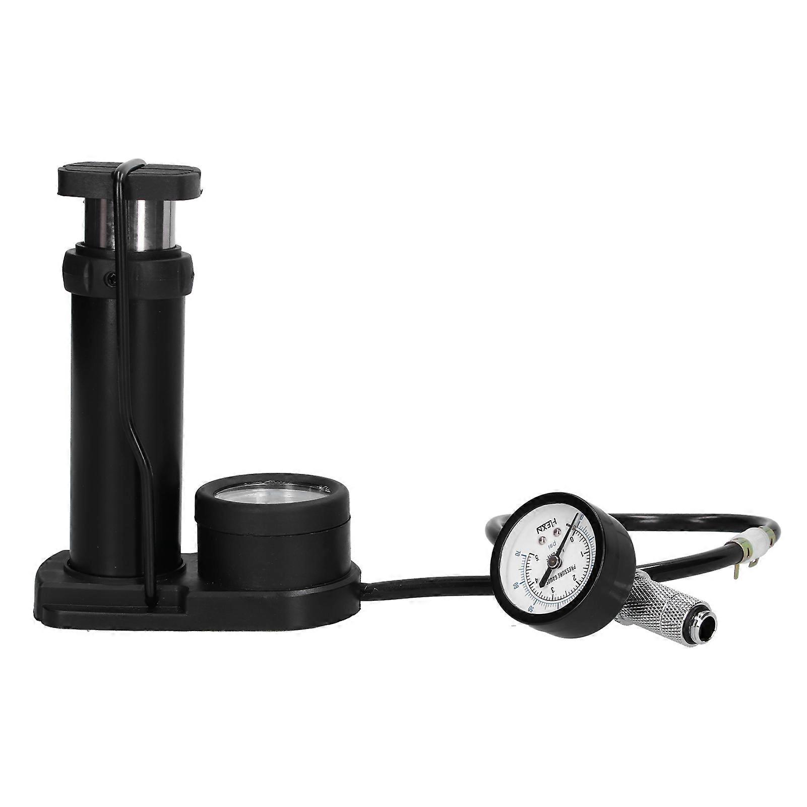Water Leakage Tester Easily Connect Prevent Air Pressure Backflow Double Barometer for Computer Water Cooling SystemBlack