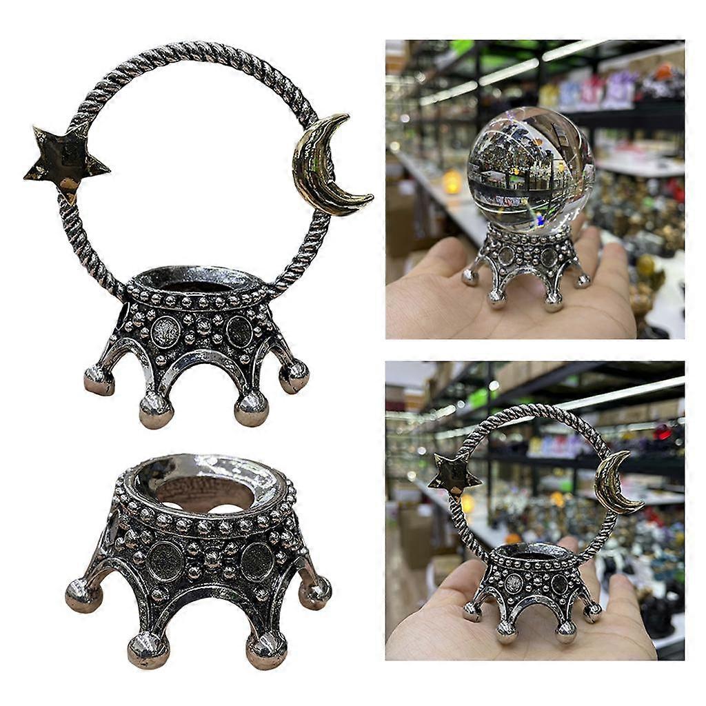 7x  Crystal Ball Display Stand 3D Sphere Holder for Desk Bookshelf Living Room Home Decor