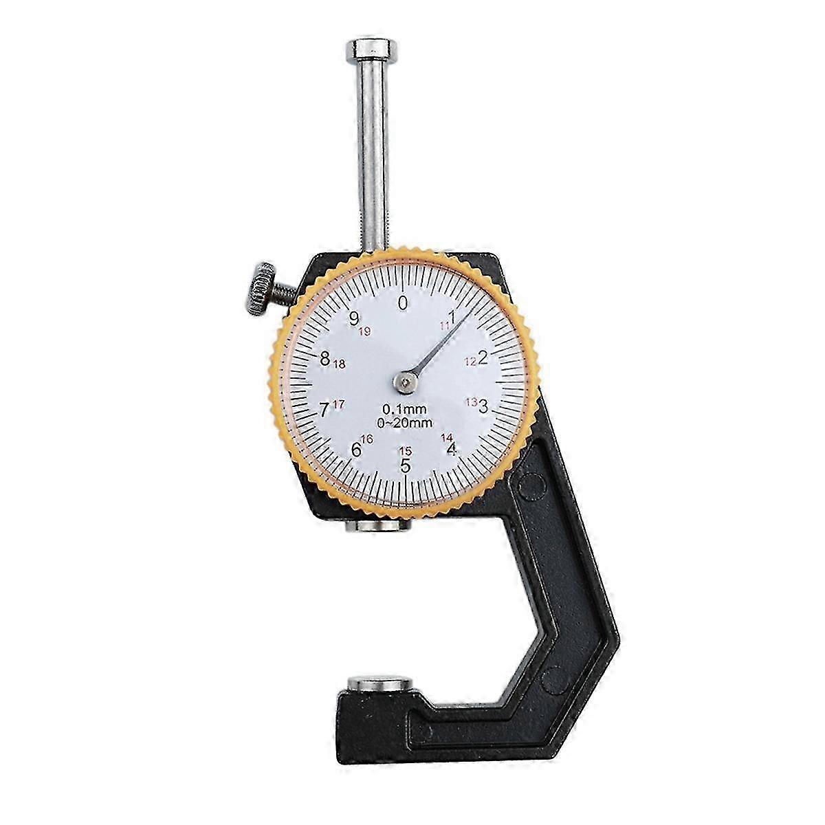 Draagbare Mini Diktemeter 0-20mm Pointer Diktemeter Handheld Platte Hoofden Diktemeter Papierdiktemeter